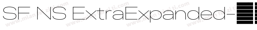 SF NS ExtraExpanded字体转换